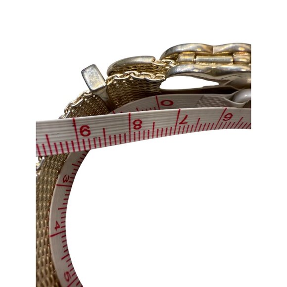 Tiffany & Co Somerset Buckle Bracelate Sterling Silver Heart Mesh 7" Wrist - Picture 4 of 10